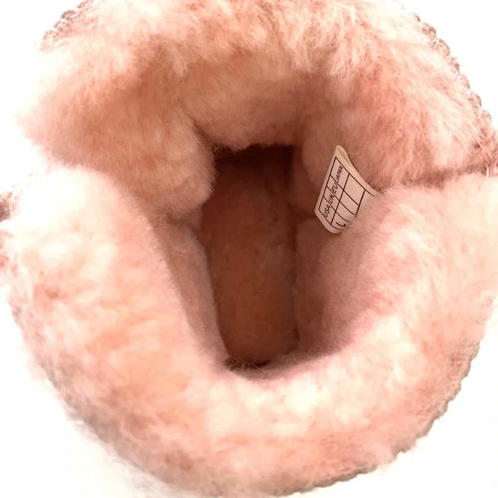 UGG Toddler Baby Erin Powder Pink Sheepskin/Suede Slippers